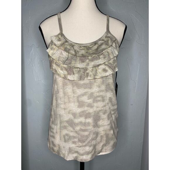 Chaser Linen Jersey Ruffle Cami Tank Top - Picture 2 of 6